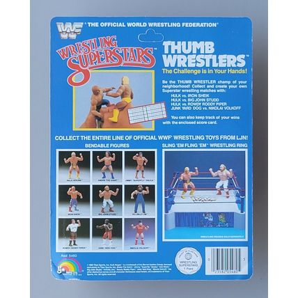 wwf ljn wrestling superstars thumb wrestlers hillbilly jim vs john studd figures