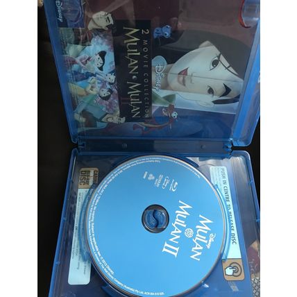 Mulan & Mulan II 2 movie collection blu ray dvd