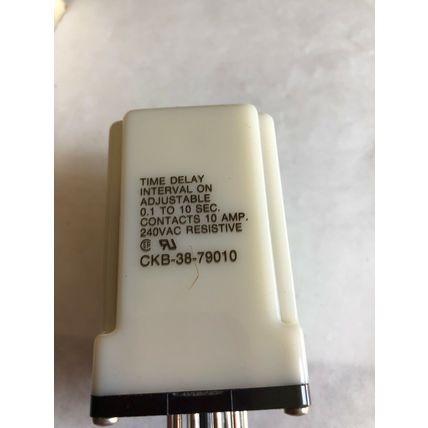 NEW POTTER & BRUMFIELD CKB-38-79010 P&B TIME DELAY RELAY 1-10SEC 120VAC COIL,CL
