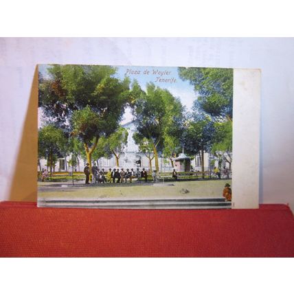 PLAZA DE WEYLER, TENERIFE, SPAIN used antique postcard, =