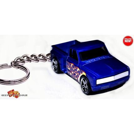 HTF KEYCHAIN BLUE CHEVY/GMC™ STEPSIDE C10 C/K CUSTOM Ltd TRUCK NICE GIFT