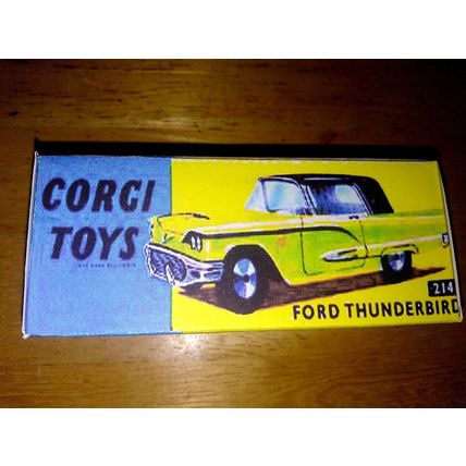 Corgi - 214 Ford Thunderbird - Replica / Repro Box