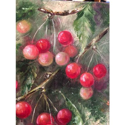 Still Life Berries Painting Cherry Art