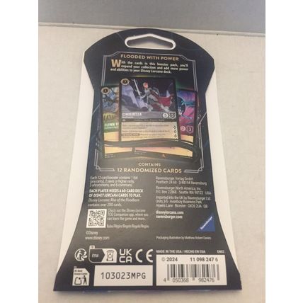 NEW Disney Lorcana Rise of the Floodborn Trading Card Game Raya Art Pack - 12 Ca