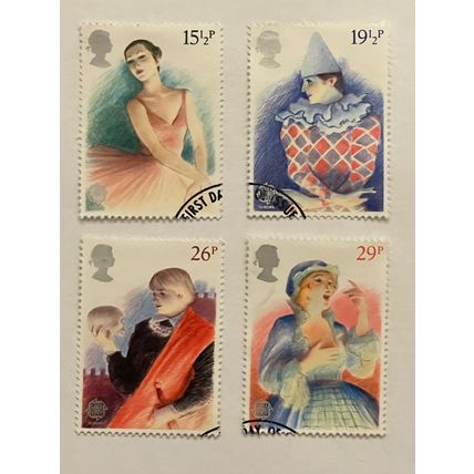 Great Britain QEII 1982 British Theatre Used SG1183-1186 Sc987-990 postage stamp