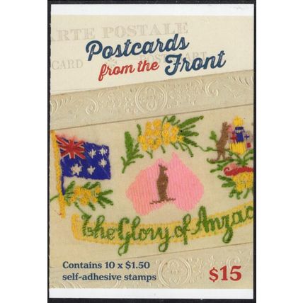 AUSTRALIA: 2025 ANZAC DAY, POSTCARDS FROM THE FRONT, 4 MNH SELF-ADHESIVE STAMPS.