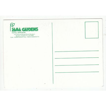 Rama Gardens Hotel Bangkok Postcard Thailand