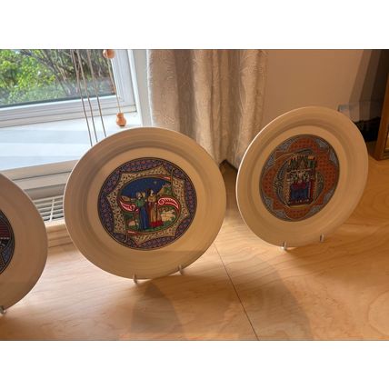 Hornsea Christmas Plates collection x 9 from 1979-1987 full set
