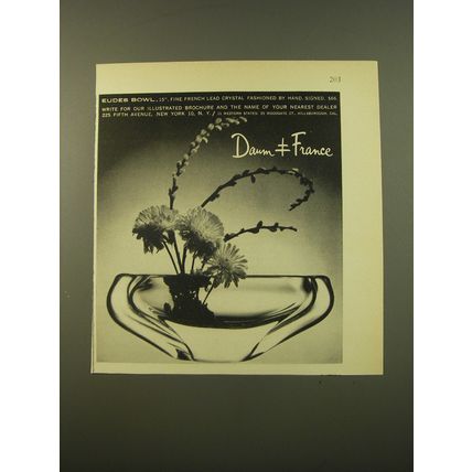 1961 Daum Eudes Bowl Advertisement