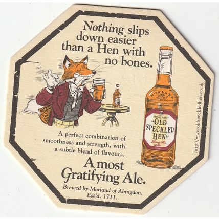 BEER MAT - MORLAND BREWERY - OLD SPECKLED HEN - (Cat No 062) - (1997)