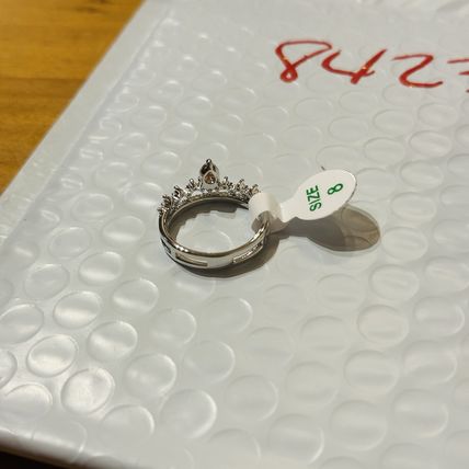 NIB Bomb Party Sz8 BP Ring RBP5954 Perfect Addition Smokey Topaz CZ Rhodium Pl