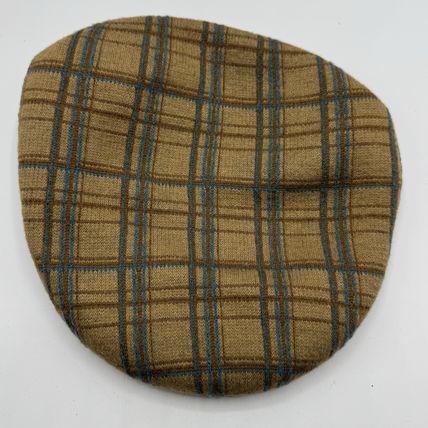 Kangol Plaid Flat Cap 80% Wool 20% Chlorofibre X/L NWT Unisex