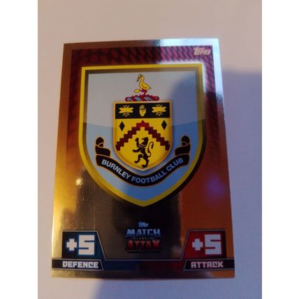 match attax 14/15 club badge burnley no.37
