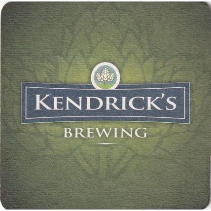 BEER MAT - KENDRICK'S BREWING (RUGBY) - (Cat No 001) - (2015)