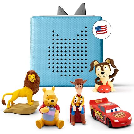 Toniebox Audio Player Disney Starter Set Bundle with Woody, Lightning Mcqueen, S