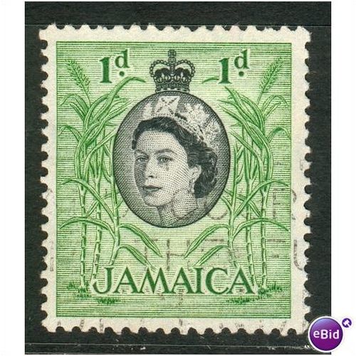 Jamaica stamps 1956 - SG 160 - 1d Sugar Cane - used