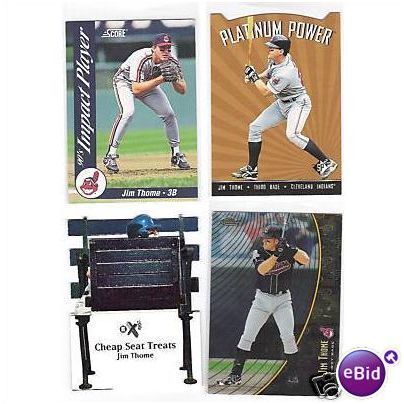 Jim Thome 1998 Mystery Finest & Ex 2001 CHEAP SEATS