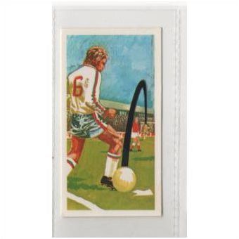 1976 Brooke Bond Tea card Play Better Soccer card no.3 Trapping with foot
