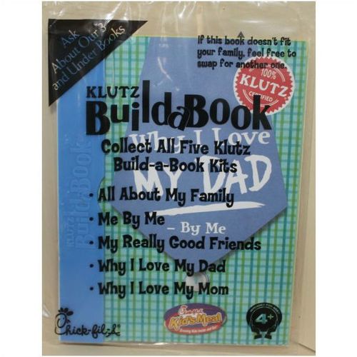 2012 Chick-fil-A Klutz Build A Book Why I Love My Dad Mint in Package