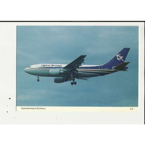 Aviation CYPRUS AIRWAYS A.310 AIRBUS Postcard by Skilton & Fry (618)