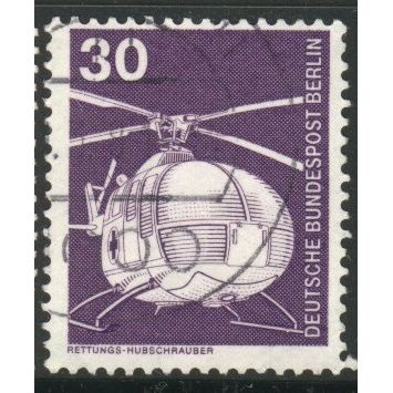Germany 1975 - SG1742 - 30pf - MBB Bolkow Bo 105C Rescue Helicopter - used