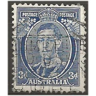 Australia 1937 SG168ca 3d Bright Blue Perf 13.5x14 Fine Used . .. .
