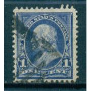 Used 264 1c Benjamin Franklin Just Clears M02966