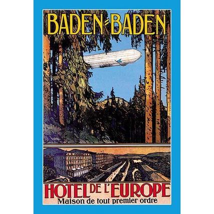 Baden-Baden - Hotel de l'Europe 20 x 30 Poster