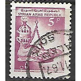 SYRIA 1966 5p PURPLE ROMAN LAMP SG 910 FINE USED#2