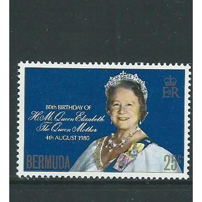 bermuda stamps mnh set sg425 sg 425 royalty queen mum birthday