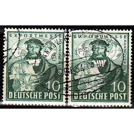 GERMANY Alliiert AmBri [1949] MiNr 0103 ( O/used ) [01] Eisenbahn