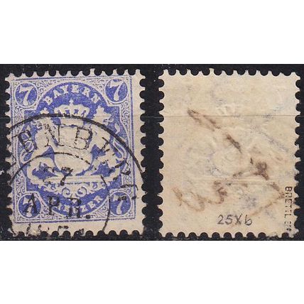 GERMANY Bayern Bavaria [1870] MiNr 0025 X b ( O/used ) [02]