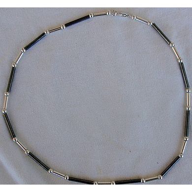 Black and silver necklace