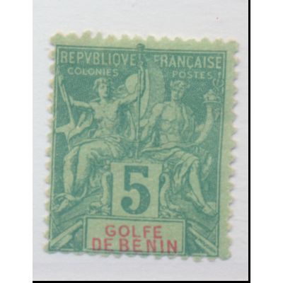 Benin Stamp Scott #23, Mint Hinged, Thinned Gum Across Top
