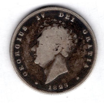 Great Britain. George IV. Shilling 1825 Fine. dy19736