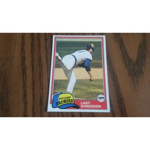 1981 Topps Card # 379 Lary Sorensen Excellent-Mint (6) MIlwaukee Brewers