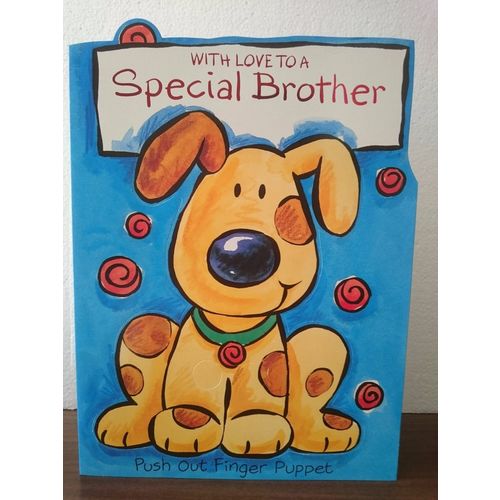 Brother Birthday Cards - With Love To A Special Brother - LARGE CARD