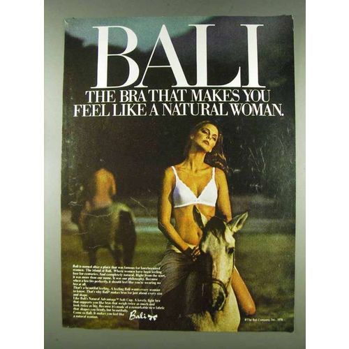 1978 Bali Natural Advantage Soft Cup Bra Ad