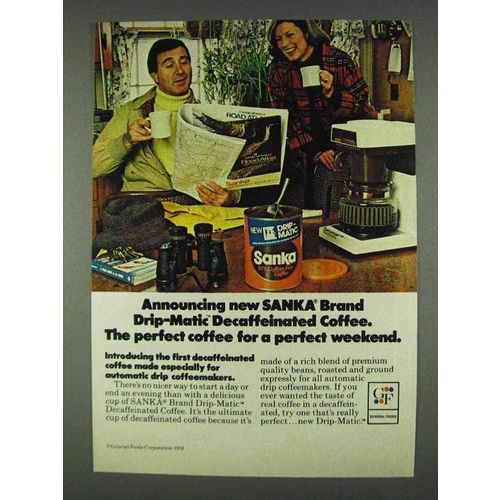 1978 Sanka Drip-Matic Coffee Ad - Perfect Weekend