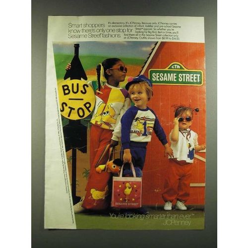 1986 JCPenney Sesame Street Fashion Ad - Smart Shoppers Know