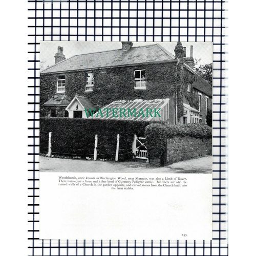 (7724) St Peter's Broadstairs / Woodchurch Margate Kent - 1957 Book Print