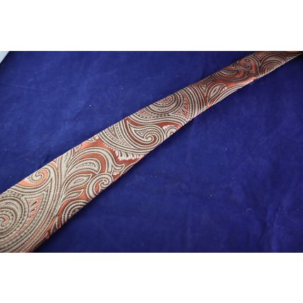 Michael Kors 100% Silk Orange Paisley 56" Men's Neck Tie