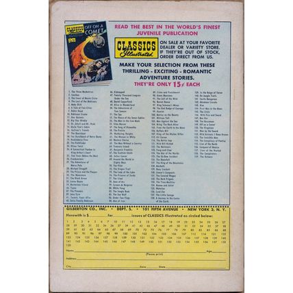 Classics Illustrated Comic Book #160 Food of the Gods HRN 159 1st Pr Silver Age
