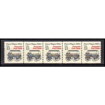 2258 13c Police Wagon Fine MNH Dry Gum PNC 1/5 X3158