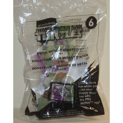 2016 McDonalds Teenage Mutant Ninja Turtles #6 Metal Mutant Donatello Mint