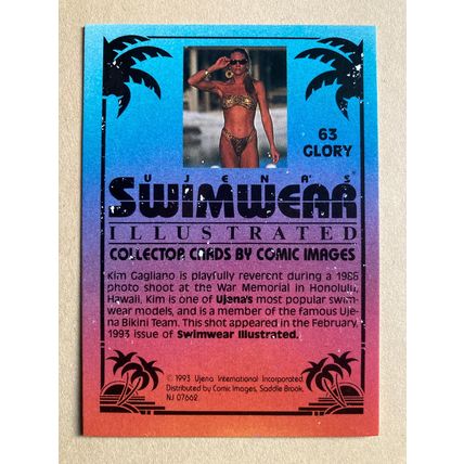 Ujena Swimwear Illustrated 1993 Edition Base trading card # 63 Kim Gagliano (A)
