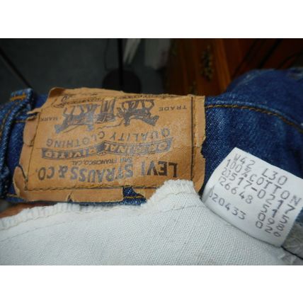 Levi 515 Jeans 42 x 30 Made in USA Blue Denim