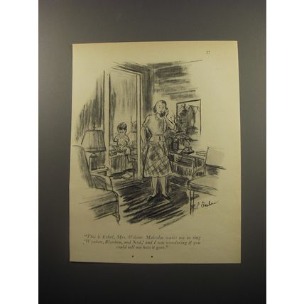 1950 Cartoon by Perry Barlow - This is Ethel, Mrs. Wilson.