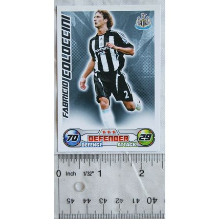 2008/09 Topps Match Attax Trading Card - Fabricio Coloccini, Newcastle United