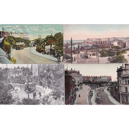 Madeira Walk Ramsgate 4x Old Bus Postcard s